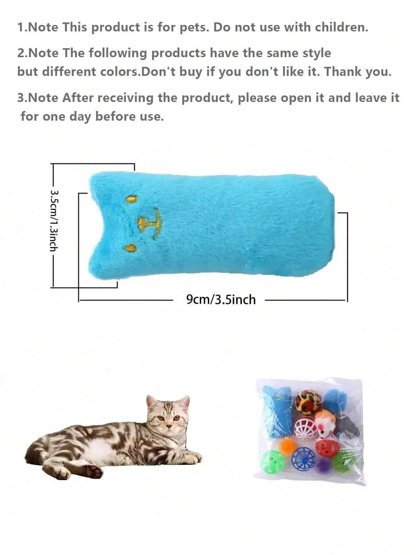 PawTech 12-Piece Cat Teaser Wand Set — Retractable Wand with Feather, Bell & Fish Attachments