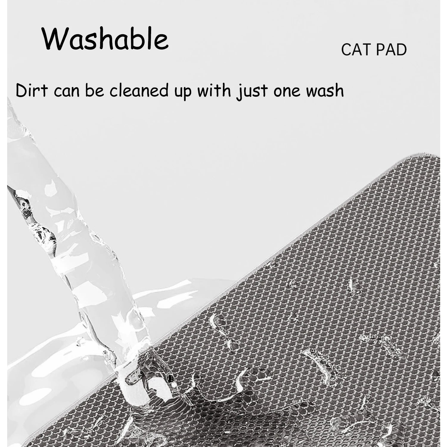 PawTech Honeycomb Cat Litter Mat — Double-Layer Trapping Mat, Waterproof & Washable