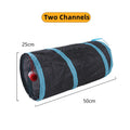 PawTech Collapsible Crinkle Cat Tunnel — Foldable Play Tunnel & Hideaway for Indoor Cats